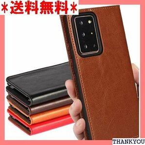 ☆ Note20 Ultra ケース Galaxy Not ホケース 財布型 携帯カバー カード入れ ライトブラウン 91