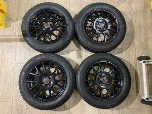 【2312038】スタッドレス 14インチ 4.5J +45 PCD100 4H + VRX2 155/65R14 2022年 ワゴンR N-BOX タント スペーシア エブリィ クリッパー 等