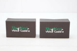 1円～★L4★未検品★ SHOT NAVI ショットナビ Voice Caddle VC100-WH/BK 距離計測器 スコープ ゴルフ用品 2点