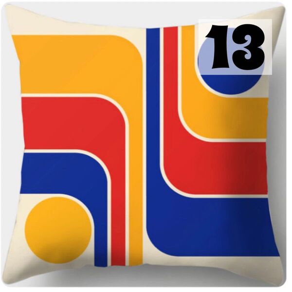45×45 クッションカバー ミッドセンチュリー レトロモダン インテリア 13