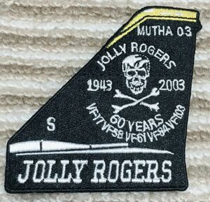 Jolly Rogers 60周年 ワッペン パッチ U.S.NAVY A-2/N-2B/N-3Bにどうぞ