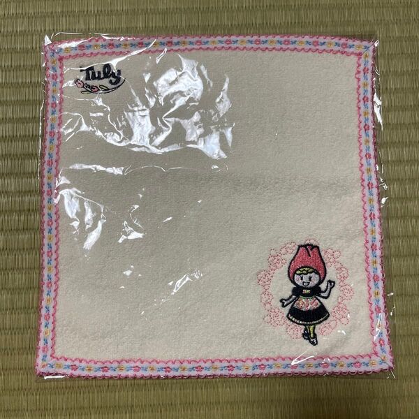 新品 ハウステンボス ちゅーりーガール 刺繍ミニタオル 1点