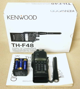 KENWOOD　TH-F48 435MHz 広帯域受信(145M受信可)　整備済　元箱付