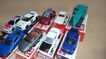 トミカ ミニカー 10台 箱あり 中古品 マツダ RX-7 ロードスター 日産GT-R シルビア クラウンアスリートなど_画像1