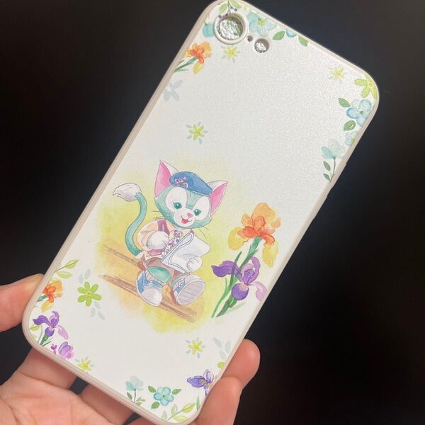 iPhone7/8/SE用 ジェラートニ ダッフィーフレンズ カバー