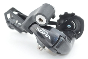 シマノ SHIMANO ソラ SORA RD-3500 GS ミディアムゲージ ロード用 9sリアディレーラー ブラック 作動良好 美品 送料520円