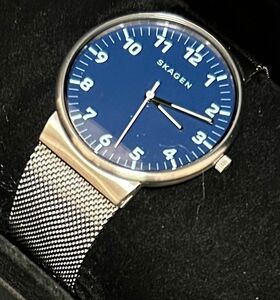 SKAGEN スカーゲン 腕時計ANCHER アンカー ブルー SKW6164 稼働品