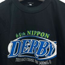 【新品未使用品】第65回日本ダービー記念 半袖Ｔシャツ 競馬 ブラック メンズ Ｌサイズ O-2063_画像2