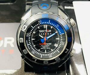 稼働品 SECTOR セクター 自動巻き メンズ 腕時計 SHARKMASTER シャークマスター 1000MT ダイバーズウォッチ ラバーベルト 3251178025