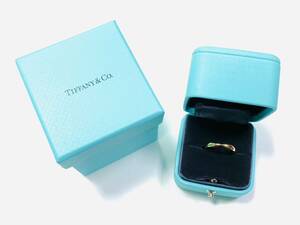 Tiffany＆Co. ティファニー Au750 ハーモニーリング 指輪 k18 ケース付き 約6.5号 約2.8g ジュエリー
