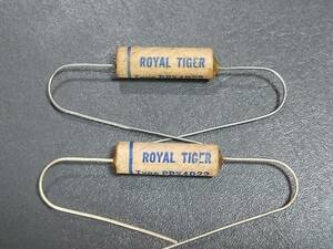 2個セット CORNELL-DUBILIER 0.0022μF 400V ROYAL TIGER Vintage ワックスモールドペーパーコンデンサー 未使用品