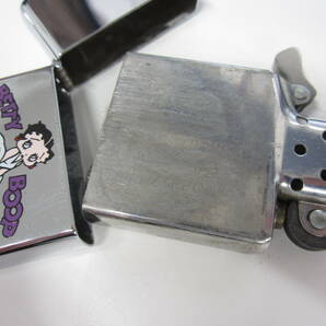 Zippo ジッポー ライター BETTY BOOP オイルライター 火花確認のみ 1円スタートの画像7