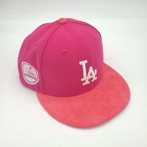  pink 7 1/2 NEWERA New Era doja-s large . sho flat cap LA LA limitation America 