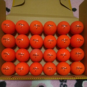 【人気】タイトリストHVC-SOFT FEELオレンジ色ロストボール24球