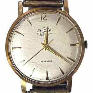 G8226【エニカ】ウルトラソニック 100/101 SP 21石 手巻き・メンズ 腕時計・ジャンク・ビンテージ