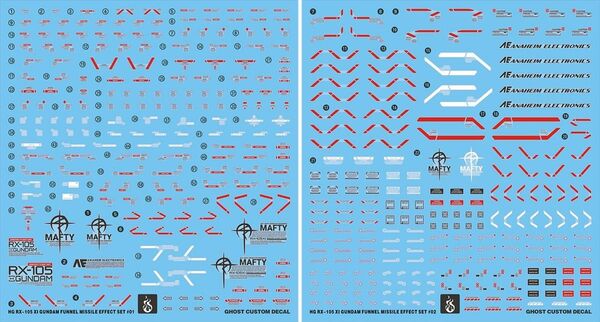 HG 1/144 クスィーガンダム用水転写式デカール