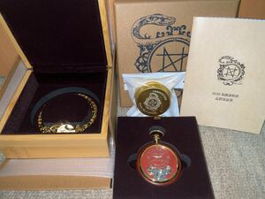 【未使用】NOZ timepieces POCKET WATCH MODEL 懐中時計 レッドジャスパー 45mm レッドサンダルウッド 