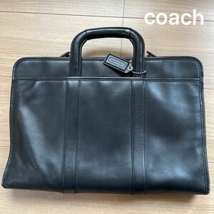 ☆期間限定お値下げ中☆ 本革　コーチ　coach メンズ　ビジネスバッグ　取手伸縮