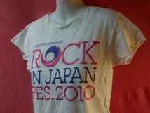 ＵＳＥＤ rockin'on Ｔシャツ サイズＳ 白系_画像3