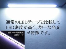 LEDデイライト バーライト 薄さ4mm 10W ホワイト 防水 強力 ムラ無し 全面発光 パネルライト イルミ COB 長さ14cm 送料無料_画像4