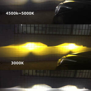 LEDヘッドライト V8 フォグランプ HB3 3色切替 CSPチップ 48W 5000LM 6000k 3000k 5000k 2本の画像7