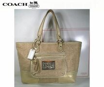 ★美品！☆レア！★ＣＯＡＣＨ　コーチ★ポピーストロー トートバッグ■チャーム＆Ｐｏｐｐｙ円形メタルリング×２＆ストラップ付■本物■_画像1