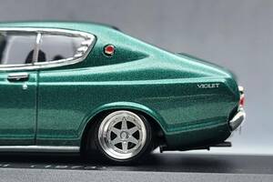 1/43　日産　バイオレット改　ロンシャン　ＸＲ－４　アルミ製　深リム　街道レーサー　グラチャン　国産名車コレクション　アシェット