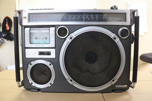 録音もできます。日本 ビクター ラジオ カセット レコーダー RC-550 ラジカセ 昭和製 電源コード欠品 引き取りも可能です。