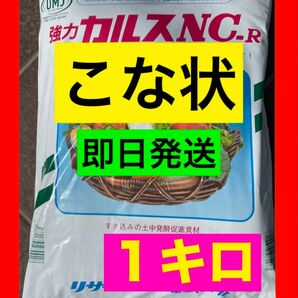 2月製造　3/25開封　カルスＮＣ-Ｒ 1kg （粉状）米ぬかサービスあり　即日発送　春の土壌改良に！