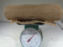 □　会津伊北麻の反物　約1反　幅37.5cm　戦前機織物　デッドストック品　(296)_画像7