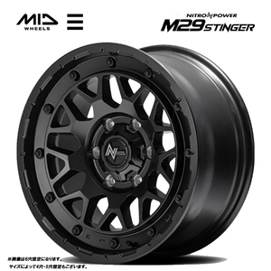 送料無料 マルカサービス NITRO POWER M29 STINGER 7J-18 +43 5H-114.3 (18インチ) 5H114.3 7J+43【2本セット 新品】