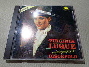 ビルヒニア・ルーケ,VIRGINIA LUQUE/INTERPRETA A DISCEPOLO(MICROFON:C-10 RARE TANGO CD