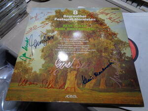 メンバー10各氏の直筆サイン入,8 BAYREUTHER FESTSPIEL-HORNISTEN,RENE KOLLO & KARL RIDDERBUSCH SIGNED!!!(ACANTA:40.23 545 LP