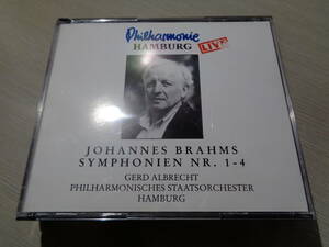 ハンブルク・フィル自主制作盤/アルブレヒト,GRED ALBRECHT,PHILHARMONIE HAMBURG LIVE 1987-97/BRAHMS:SYMPHONIEN NR.1-4(BR 0497/1-4 4CD