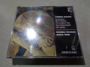 西ドイツプレス/マルセル・ペレス,MARCEL PERES,ENSEMBLE ORGANUM/CARMINA BURANA(WEST GERMANY/harmonia mundi:HMC 901323.24 2CD