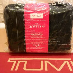 　未使用　非売品　トゥミ　TUMI 　DELTA デルタ航空 ビジネスクラス　アメニティ　ケース　ハード　ブラック　黒