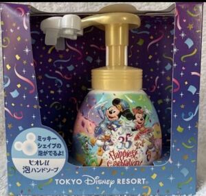 未使用　東京ディズニーランド　ハンドソープ容器のみ　35周年限定パッケージ ディスペンサー ミッキーの形の泡が出ます