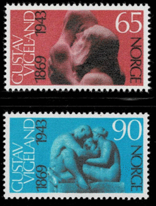 《ノルウェー》1969年　彫刻　２種