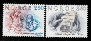 《ノルウェー》1984年　記念切手　２種