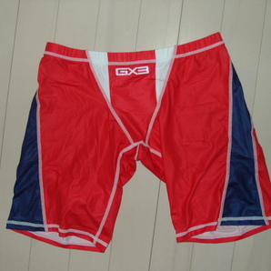 GX3 ジーバイスリー ボクサーブリーフ スパッツ型 ボクサーパンツ ひざ上サイズ まるで競泳水着のようなデザイン 赤の画像1