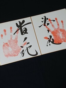 ★相撲 貴乃花・若乃花★手形 サイン 2枚セット