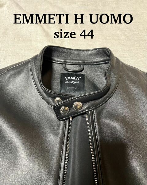 EMMETI H UOMO 44 ブラック エンメティ アッカ 干場義雅