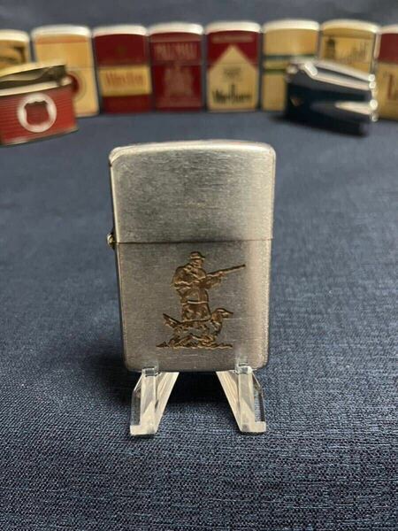 ヴィンテージzippo'47〜'52フルスタンプジッポ ースポーツシリーズ[ハンター］インナーマッチ火花テスト→OK