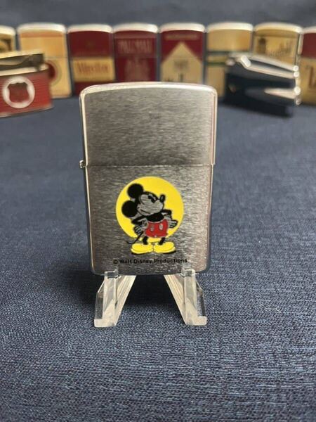 ヴィンテージ//zippo//'78イタリックジッポ ーミッキーマウスインナーマッチ火花OKディズニービンテージコレクタブルドナルドダック