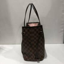 【LOUIS VUITTON】ルイヴィトン ネヴァーフル MM ダミエ・エベヌ N41603 トートバッグ ブラウン 総柄 ts202403_画像4