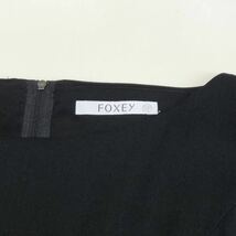 【FOXEY】フォクシー ノースリーブワンピース ドレス BLK 38 41415-A00A424K ts202403_画像6