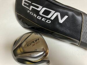 【送料無料】美品 爆飛びヘッド EPON エポン AF-155ドライバー 1W ヘッド ロフト表記なし 純正ヘッドカバー付き