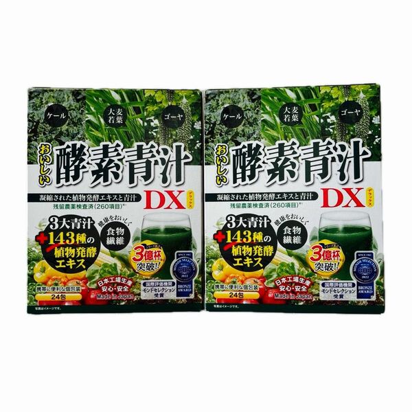 おいしい酵素青汁DX・24包×2箱分・48包・賞味期限・2027 02 07