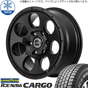 新品 ハイエース 215/70R15 107/105 グッドイヤー ICENAVI カーゴ 15インチ 6.0J +33 6/139.7 スタッドレス タイヤ ホイール セット 4本