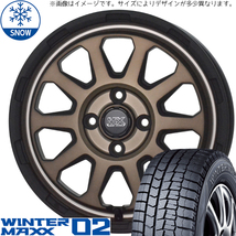 新品 ハイゼット サンバー エブリィ D/L WM02 145/80R12 12インチ レンジャー 4.0J +43 4/100 スタッドレス タイヤ ホイール セット 4本_画像1